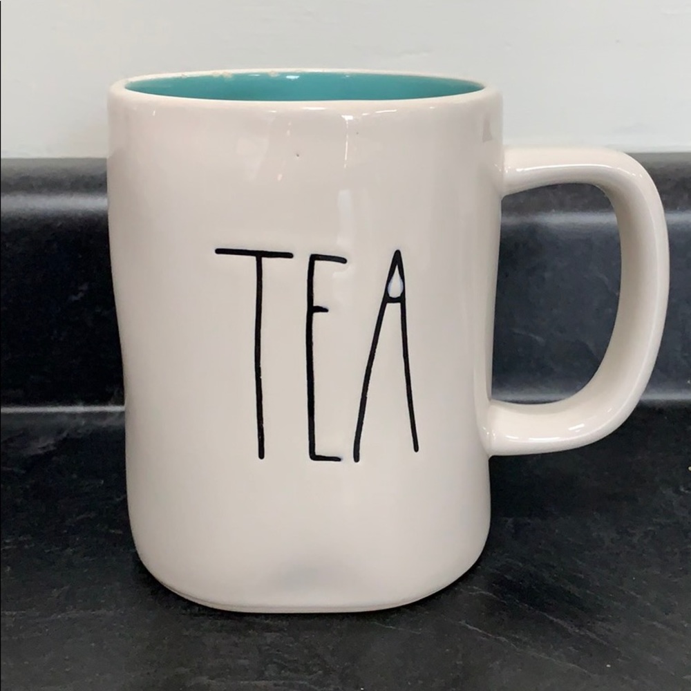 Rae Dunn TEA Blue Mug